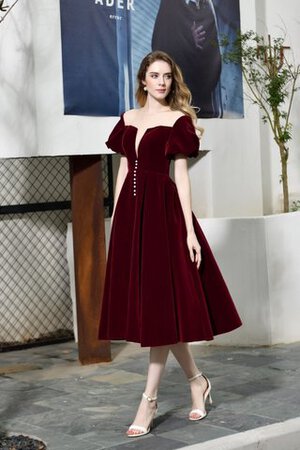 Ehrenvoll Normale Taille Pompöse Romantisches Ballkleid mit Kurzen Ärmeln - Bild 4