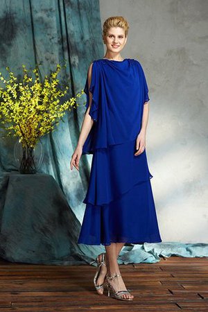 Boot-Ausschnitt Prinzessin Ärmelloses Knielanges Wadenlanges Brautmutterkleid - Bild 4