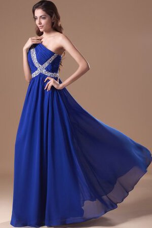 Ein Schulter a linie langes Abendkleid ohne Ärmeln - Bild 4