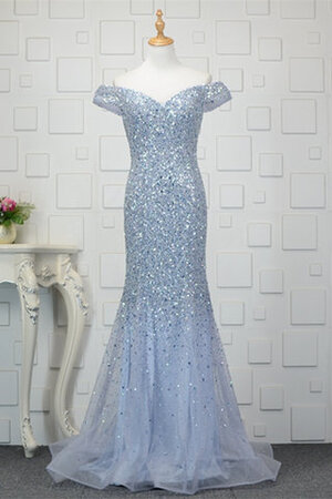 Robe de bal fermeutre eclair jusqu'au sol textile en tulle onirique longue - Photo 1