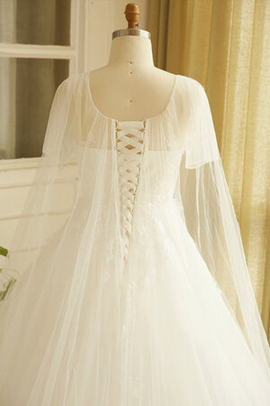 Robe de mariée à la mode en tulle de traîne longue exceptionnel luxueux - Photo 9