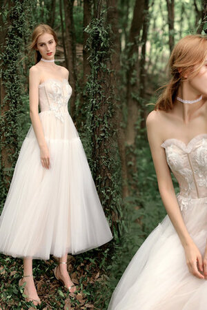 Abito da sposa in pizzo romantico retro con increspature in raso bellissimo - Foto 6
