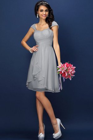 Abito da Damigella in Chiffon con Piega Conotta A-Line Principessa - Foto 27