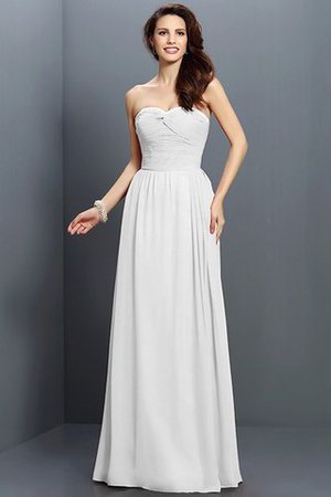 Prinzessin Ärmelloses Anständiges Bodenlanges Brautjungfernkleid aus Chiffon - Bild 29