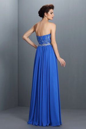 Reißverschluss Normale Taille Sexy Ballkleid ohne Ärmeln aus Chiffon - Bild 2