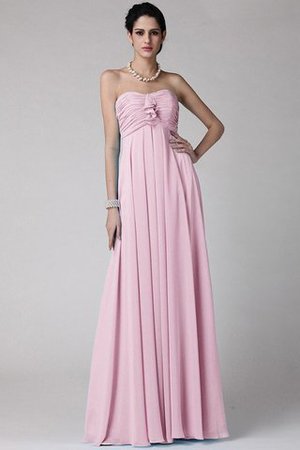 Robe demoiselle d'honneur longue de fourreau de lotus avec sans manches en chiffon - Photo 21