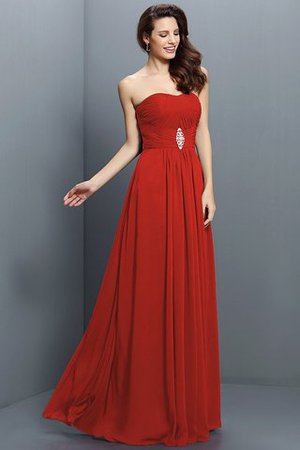Chiffon Prinzessin Empire Taille A Linie Reißverschluss Brautjungfernkleid - Bild 23