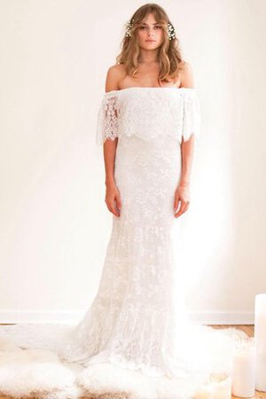 Informal&Casual Vestido de Novia de Corte Recto de Borde-Festoneado - Foto 4