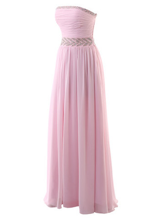 Chiffon Garten A-Linie Halle Dom Ballkleid mit Reißverschluss - Bild 4