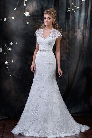 Robe de mariée vintage luxueux sexy cordon avec perle - Photo 2