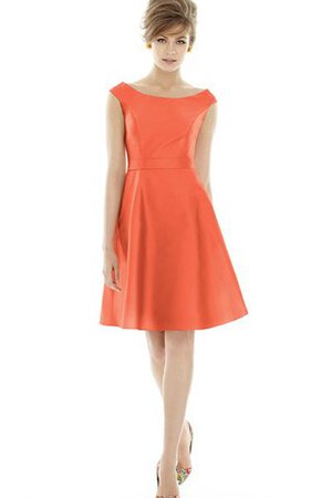 Vestido de Dama de Honor de Corte-A de Plisado de Barco - Foto 3
