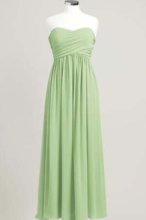 Robe demoiselle d'honneur plissé longue de col en cœur ruché - Photo 19
