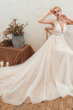 Abito da sposa a terra schiena nuda appariscente in pizzo lunghi medievale - Foto 5