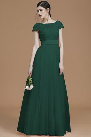 A Linie Prinzessin Normale Taille Brautjungfernkleid mit Schleife mit Gürtel - Bild 11