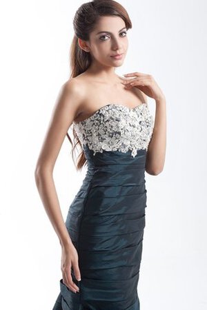 Meerjungfrau Stil trägerloser Ausschnitt gerüschtes Abendkleid mit Bordüre - Bild 6