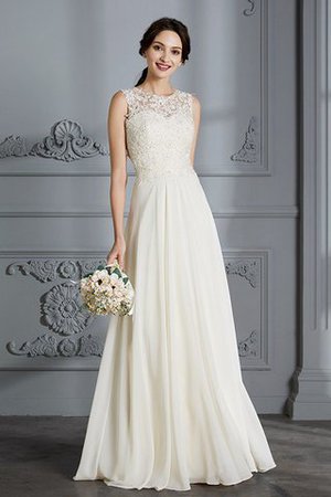Abito da Sposa A Terra Principessa Senza Maniche Semplice A-Line - Foto 1