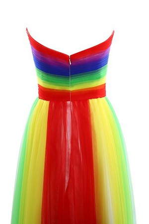 Dom Garten Duchesse-Linie A-Linie formelles Abendkleid aus Tüll - Bild 7