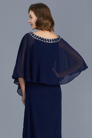 Lange Ärmeln Etui Ausgezeichnet Chiffon Bodenlanges Brautmutterkleid - Bild 8