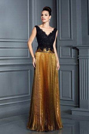 Empire Taille Ärmellos Ewiges Bodenlanges Abendkleid aus Organza - Bild 1