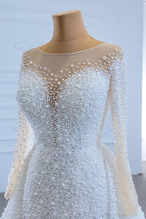 Robe de mariée distinctif textile en tulle formelle distinguee naturel - Photo 5
