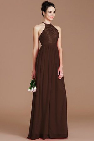 Prinzessin Normale Taille Reißverschluss Neckholder Chiffon Brautjungfernkleid - Bild 12