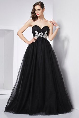 Robe de quinceanera longue appliques de mode de bal avec zip longueur au ras du sol - Photo 1