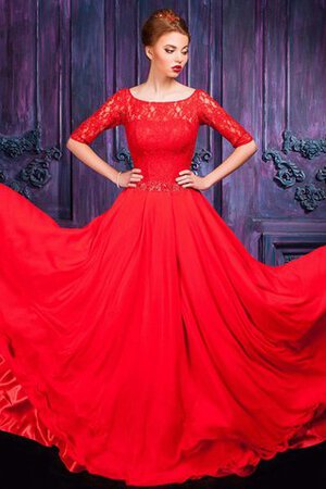 Vestido de Fiesta de Encaje Adorno de Natural de Abalorio de Hasta el suelo de Joya - Foto 3