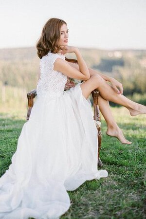 Abito da Sposa Tubino Cappellino medievale in pizzo Spazzola Treno in Pizzo - Foto 3