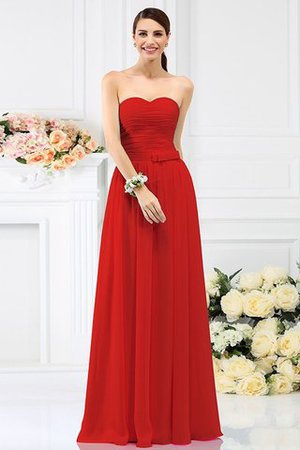 Robe demoiselle d'honneur plissage longue jusqu'au sol avec fleurs manche nulle - Photo 23