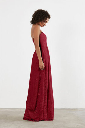 Zart Spitze Sittsames Extravagantes Brautjungfernkleid aus Satin - Bild 3