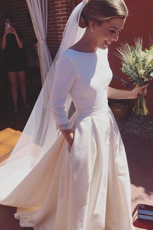 Robe de mariée en satin de princesse chaming décolleté dans le dos classique - Photo 2