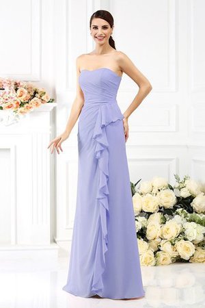 Trägerloser Ausschnitt Ärmelloses Prinzessin Empire Taille Anständiges Brautjungfernkleid - Bild 17