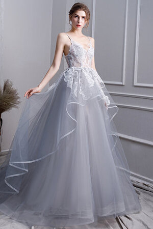 Robe de bal jusqu'au sol noble en satin romantique exclusif - Photo 1