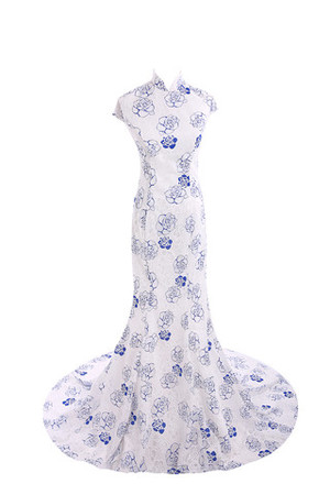 Reißverschluss Halle luxus konservatives Modern schlichtes Abendkleid - Bild 1