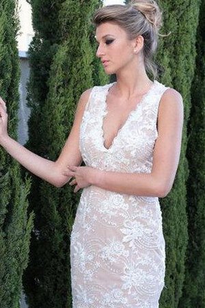 Abito da Sposa a riva Semplice in Pizzo con Ricamo Corto sexy - Foto 1