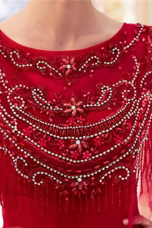Gewinnend Satin Halbe Ärmeln Formelles Exklusive Ballkleid - Bild 8