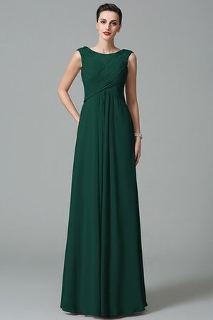 Prinzessin Gerüschtes Chiffon Anständiges Bodenlanges Brautjungfernkleid - Bild 9