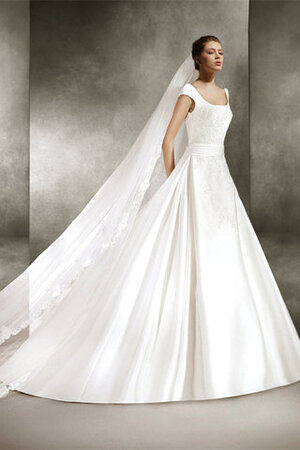 Vestido de Novia de Atractivo de Largo de Natural de Cola Corte - Foto 1