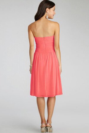 Abito da Damigella con Criss-cross senza spalline in Chiffon con Increspato Corto - Foto 8