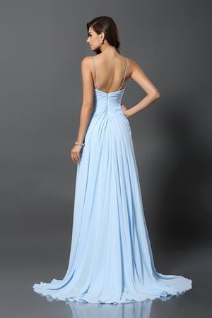 Robe de bal formelle longue avec perle avec zip de traîne courte - Photo 2