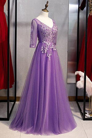 Robe de bal honorable ligne a avec perle serieuse chic - Photo 3