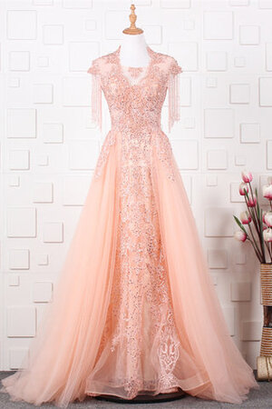 A-Linie Queen Neckline Ziemlich Ärmelloses Ausgefallenes Brautkleid - Bild 4