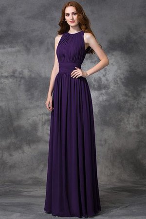 Robe demoiselle d'honneur longue fermeutre eclair avec chiffon ligne a de princesse - Photo 12