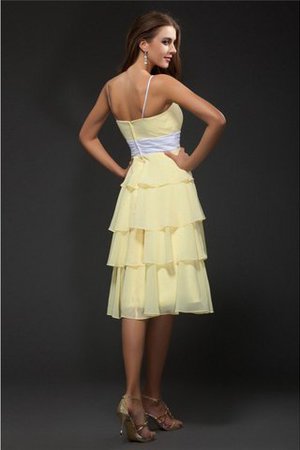 Vestido de Dama de Honor de Imperio Cintura de Fajas de Corto de Sin mangas - Foto 2