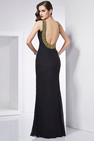 Rückenfreies Perlenbesetztes Natürliche Taile Bodenlanges Ballkleid ohne Ärmeln - Bild 2