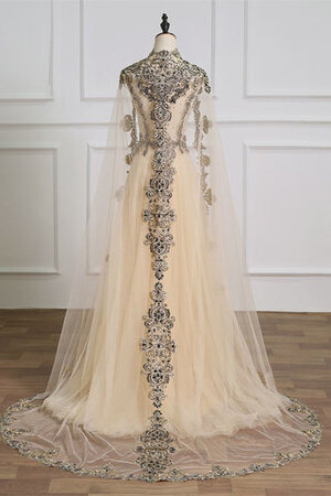 Robe de bal de traîne courte captivant en satin avec cristal delicat - Photo 2