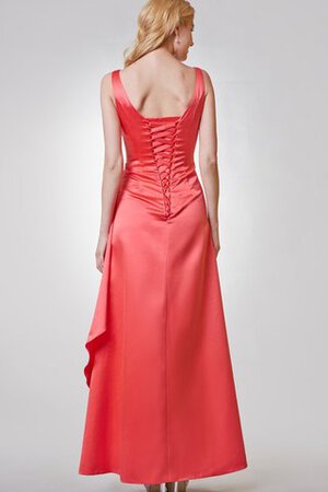 Vestido de Dama de Honor de Corte-A de Cordón de Espalda con ojo de cerradura - Foto 3