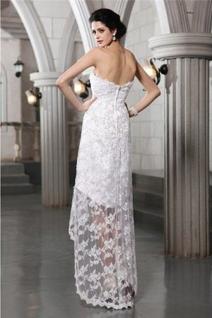 Vestido de Novia de Imperio Cintura de Sin mangas de Escote sin tirantes de Abalorio - Foto 2