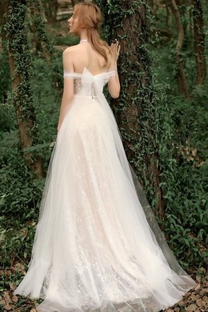 Halle Garten Charmant Glamouröses Brautkleid mit Knöpfen - Bild 3