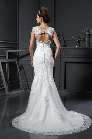 Ewiges Natürliche Taile Etui Herz-Ausschnitt Anständiges Brautkleid - Bild 4